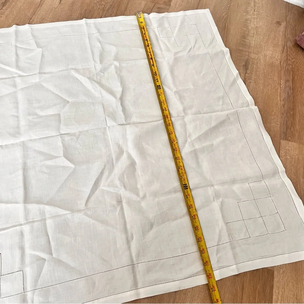 Vintage‎ Tablecloth Table Topper Crochet Off White 32.5
